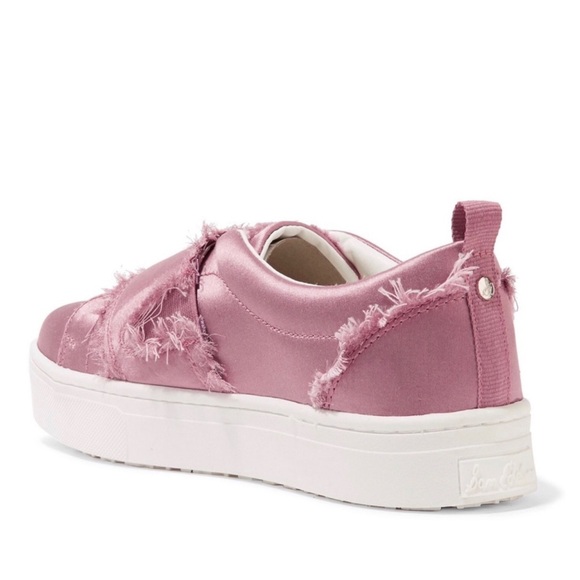 Sam Edelman Sateen Frayed Platform Sneaker Women’s Sizes 7.5 & 9 NWOB - Picture 5 of 14